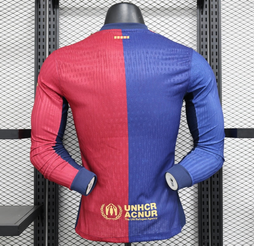 Barcelona FC Long Sleeved 2024-2025 Home Kit