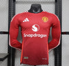 Man United Long Sleeve 2024/2025 Home Kit